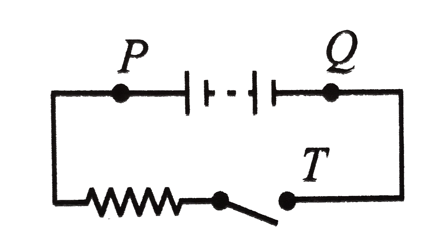 Which Of The Following Is True Regarding Series Circuits A battery, an open switch and a resistor are connected in series as