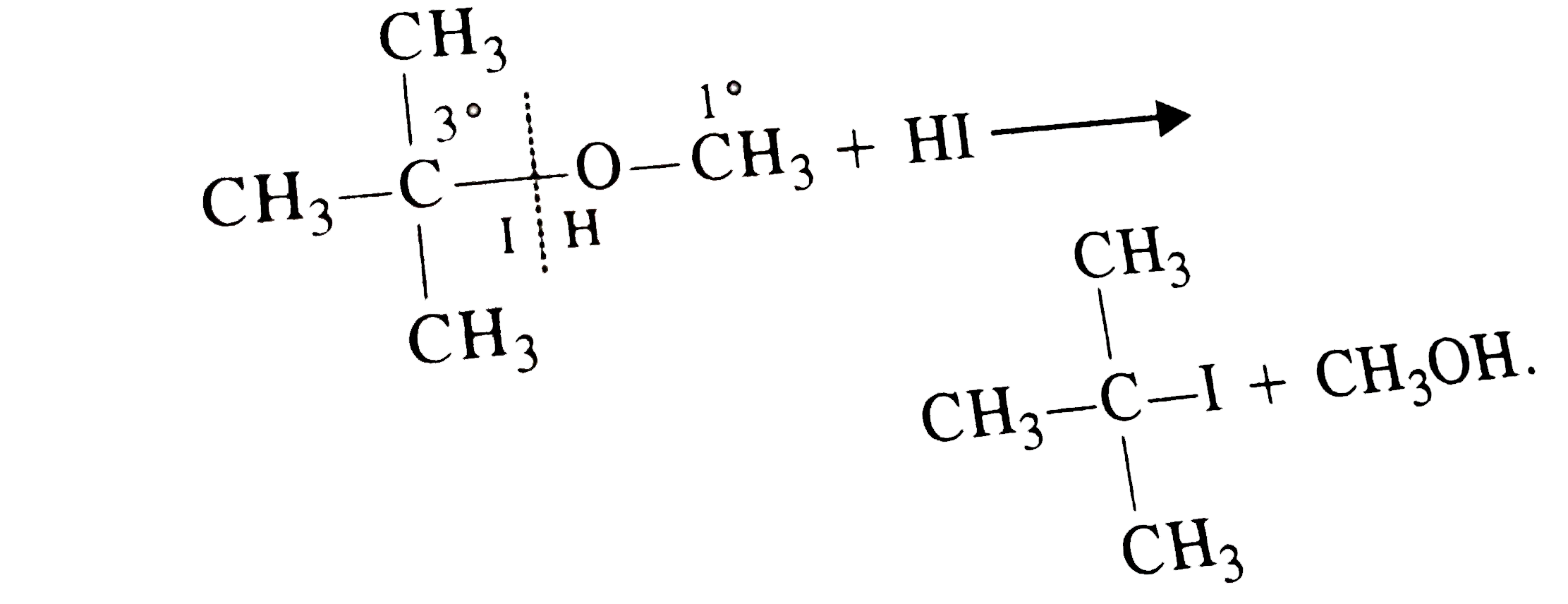 Among the following ethers, which one will produce methyl alcohol on