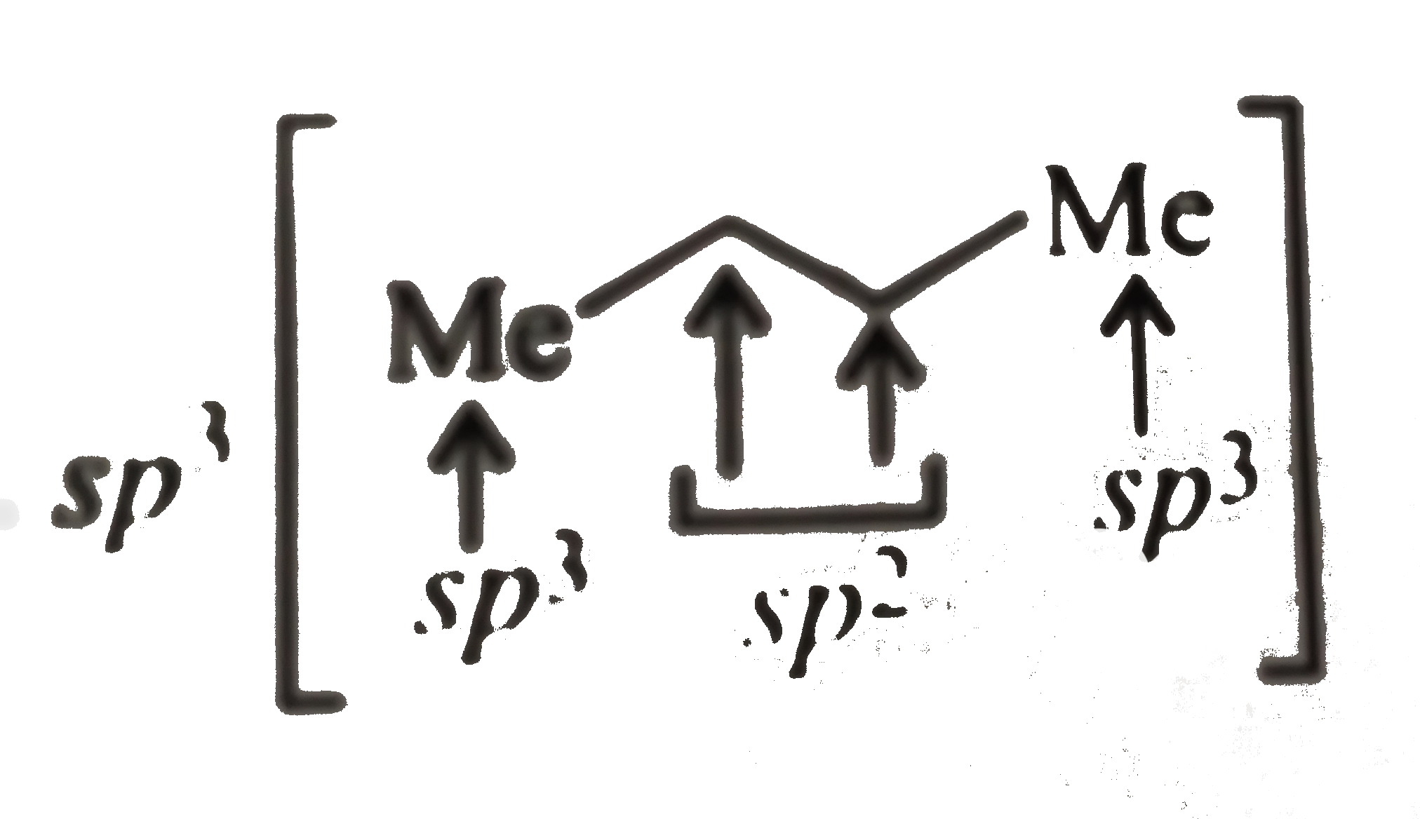 The terminal `C` atom in butane is ………………..hybridised. Sarthaks