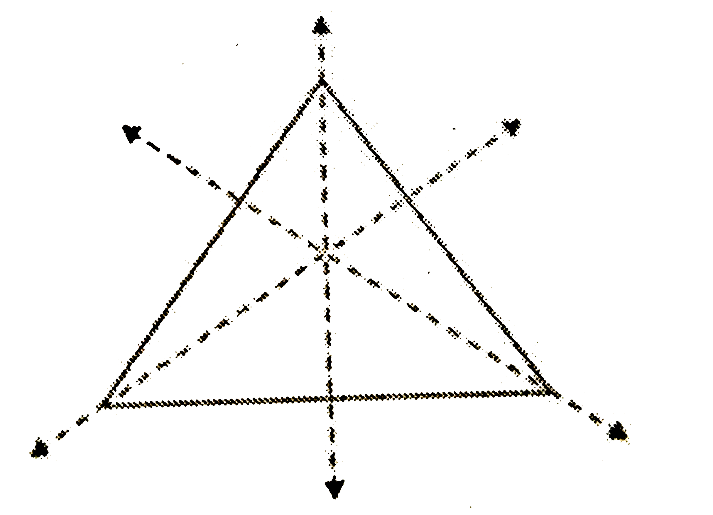 Construct an equilateral triangle of side 4 cm and draw all its lines