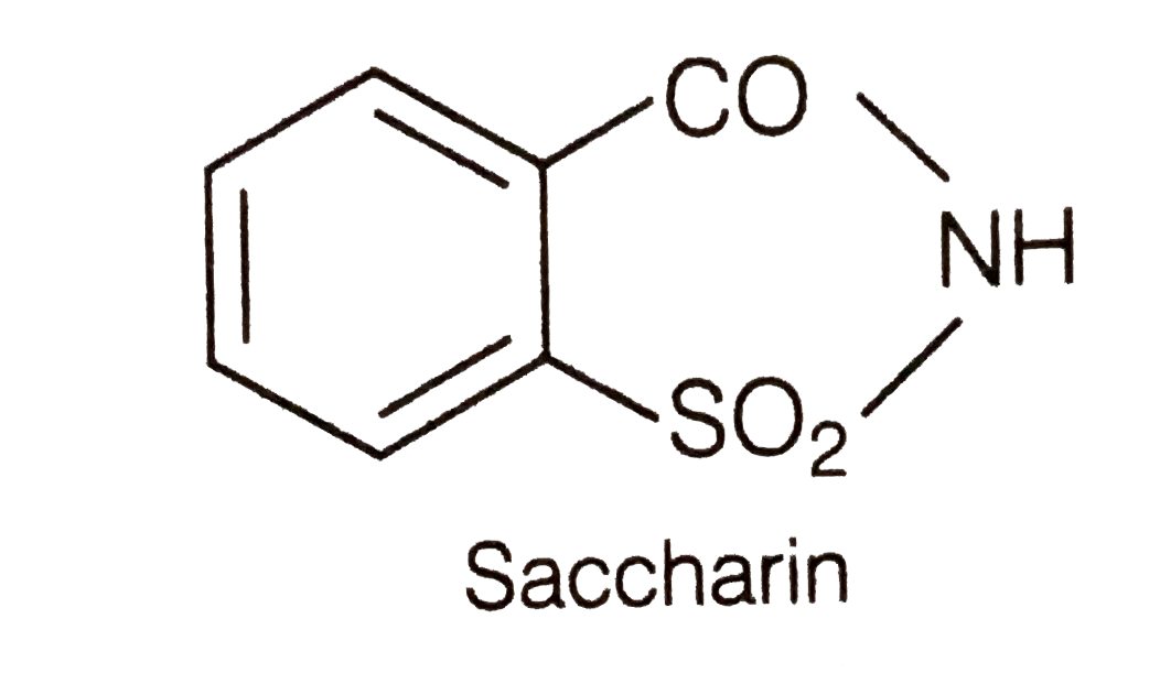 What is the difference between saccharin and saccharin acid
