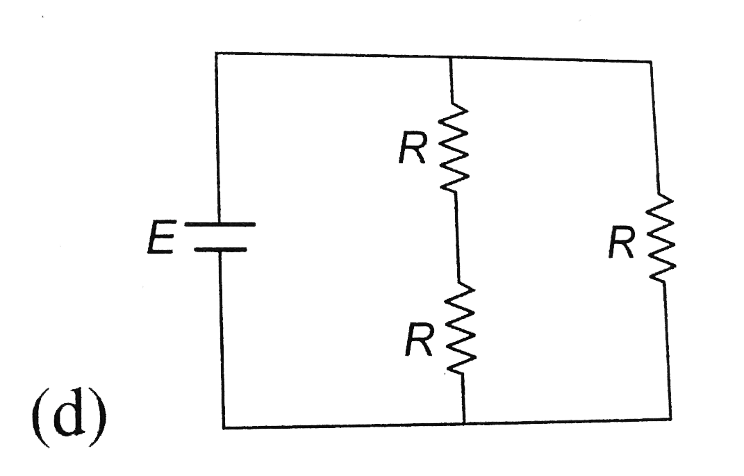 Consider four circuits shown in the figure below. In which circuit