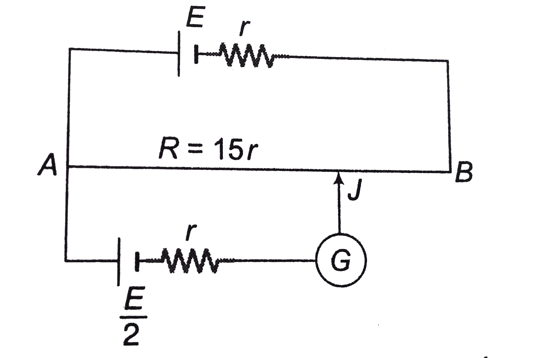 The potentiometer wire `AB` is `600` cm long. a. At what distance from