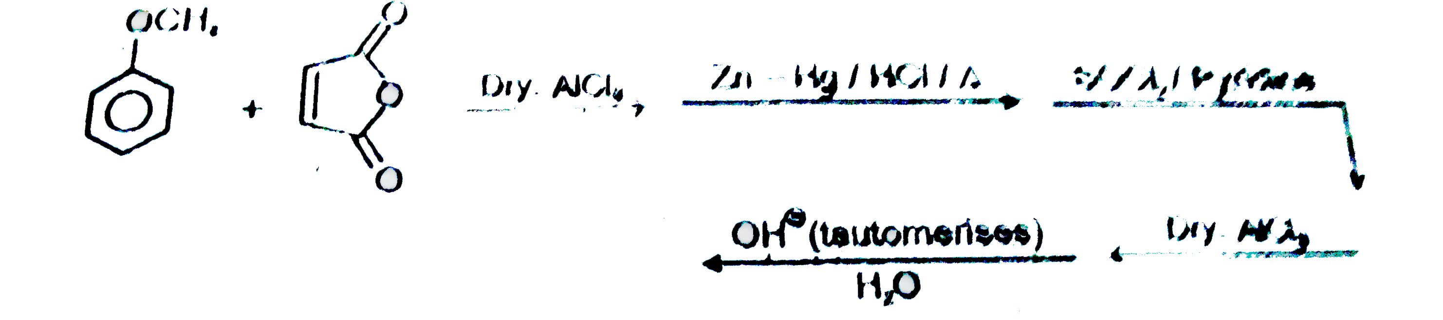 The end product of the following reaction sequence is Sarthaks