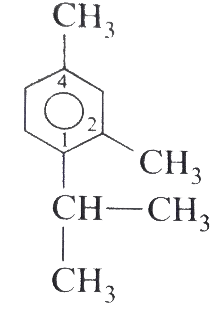 The `IUPAC` name of `4`isopropylmxylene is Sarthaks eConnect