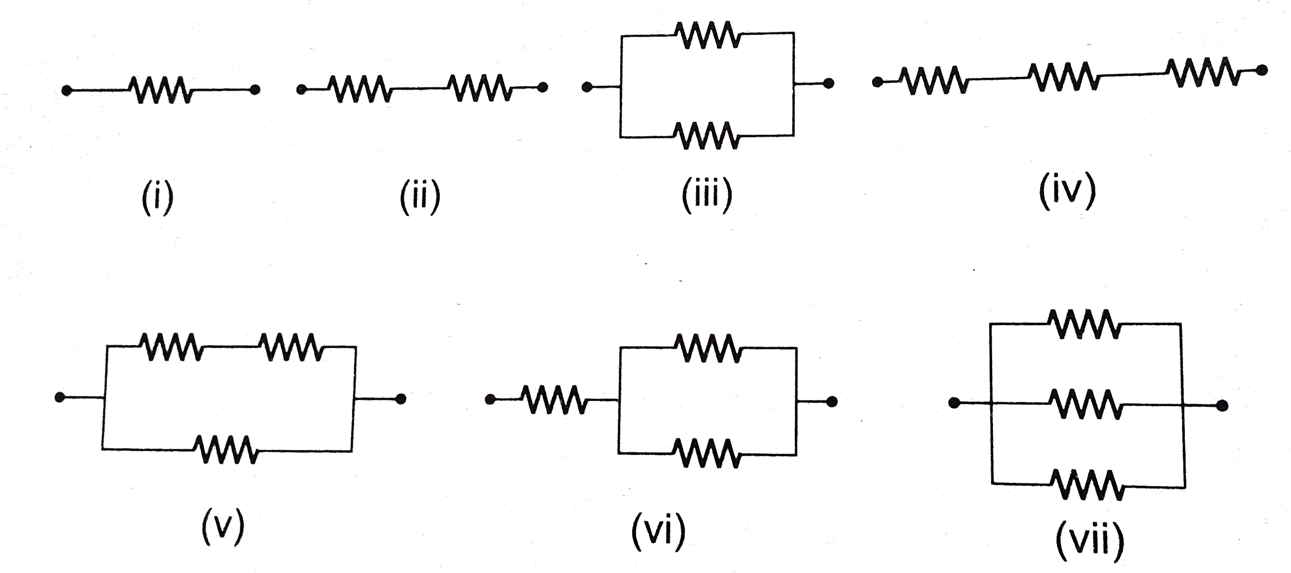 There are three coils of equal resistance. The maximum number of
