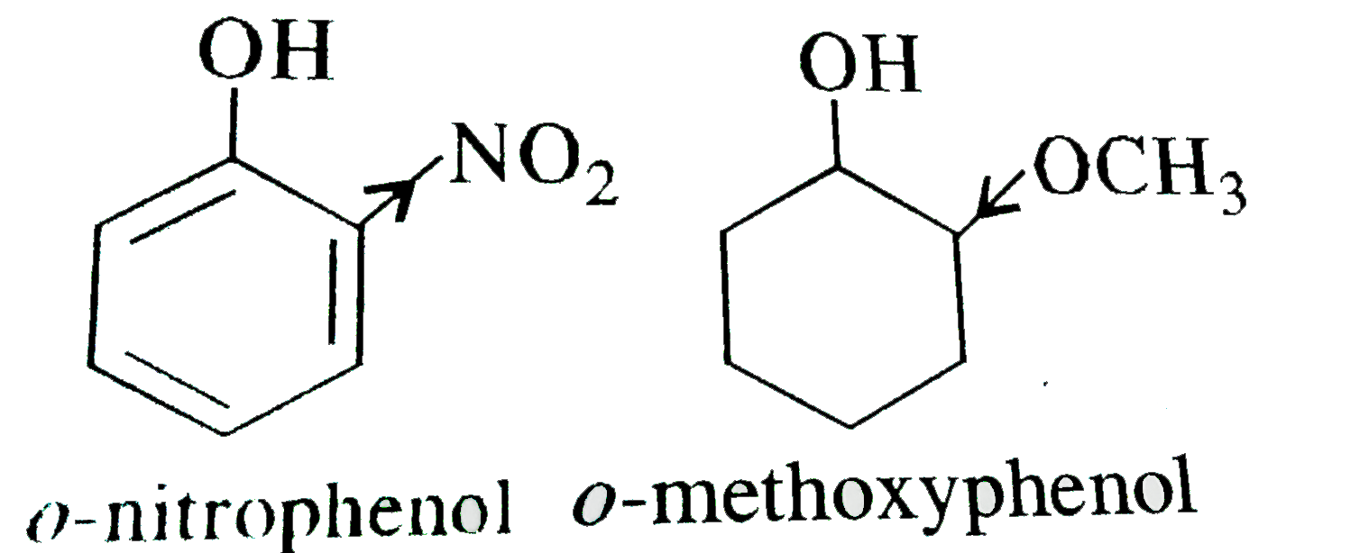 Give possible explanation for the following. (a) Orthonitrophenol is