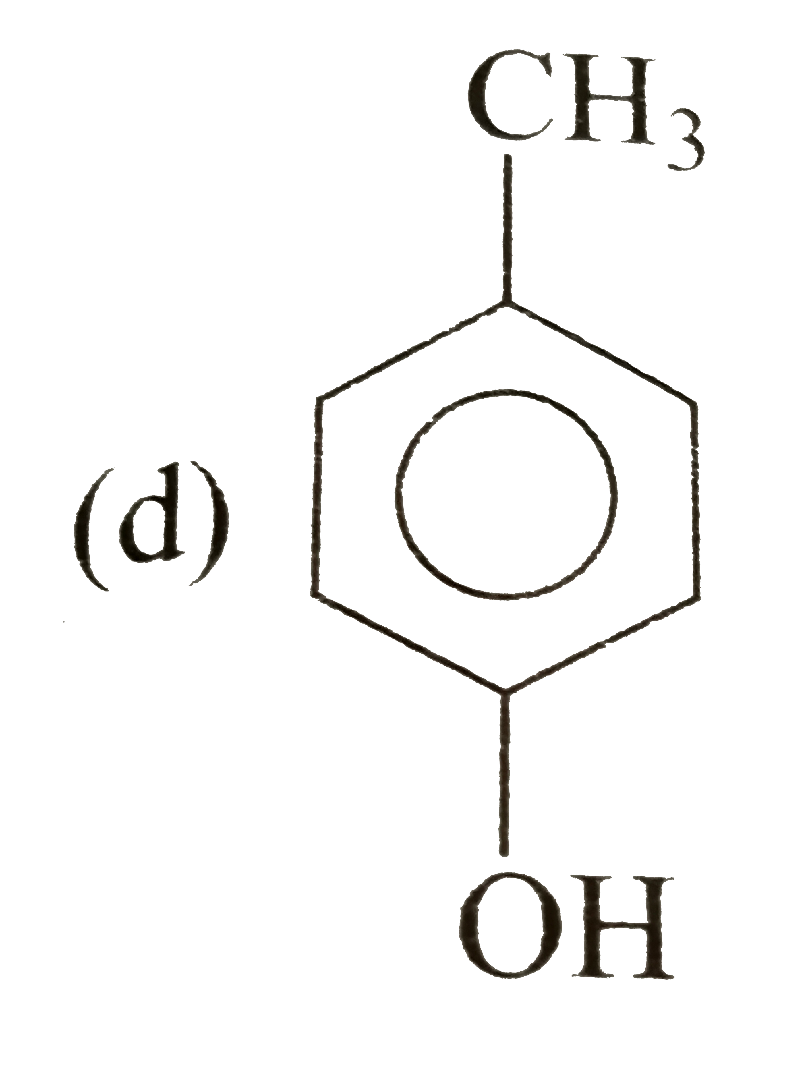 The structure of compound that gives a tribromo derivative on treatment