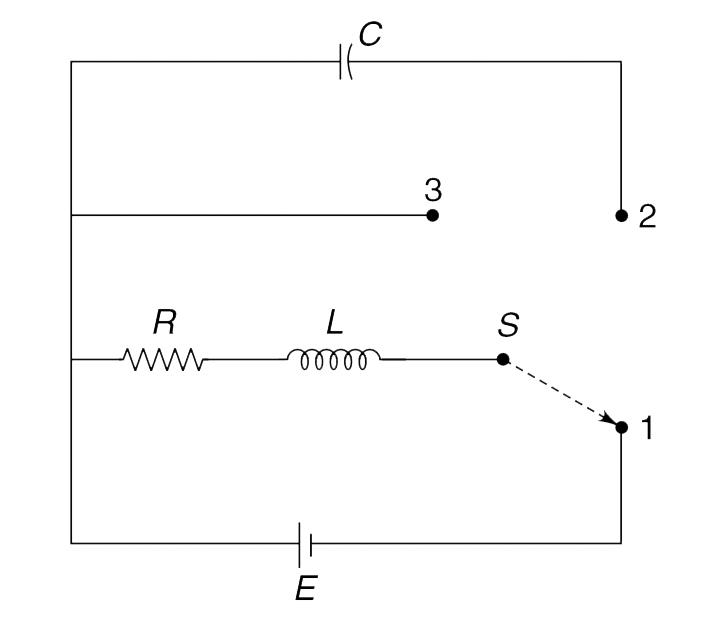 In the circuit arrangement shown in Figure, the three way switch S is