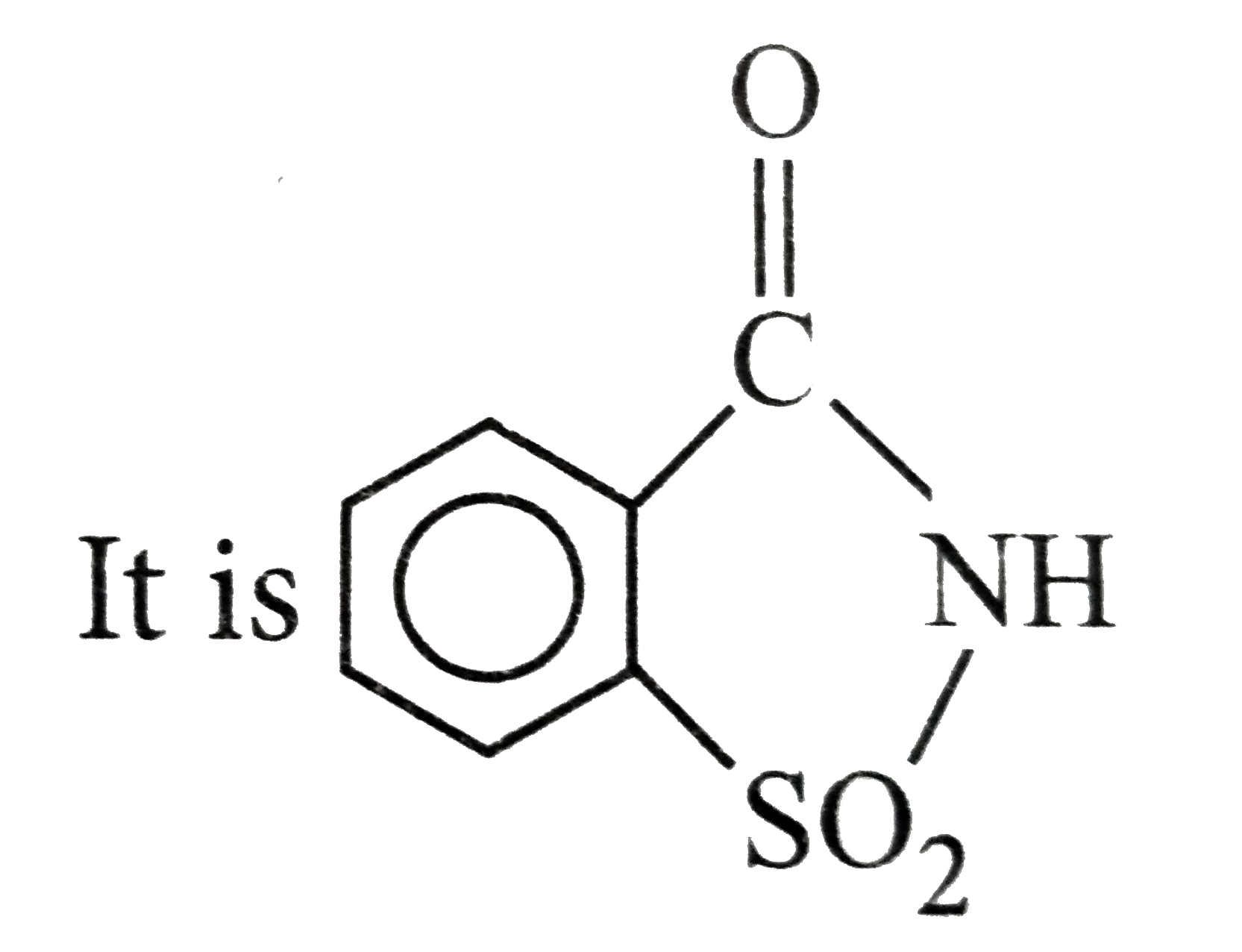 Which is correct about saccharin ? Sarthaks eConnect Largest Online