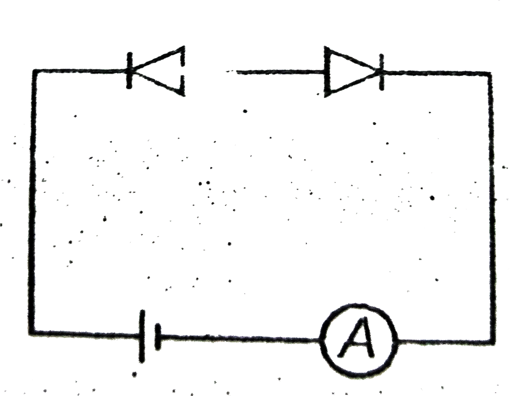 Which circuit will not show current in ammeter ? Sarthaks eConnect